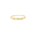 Four Diamond Wire Ring