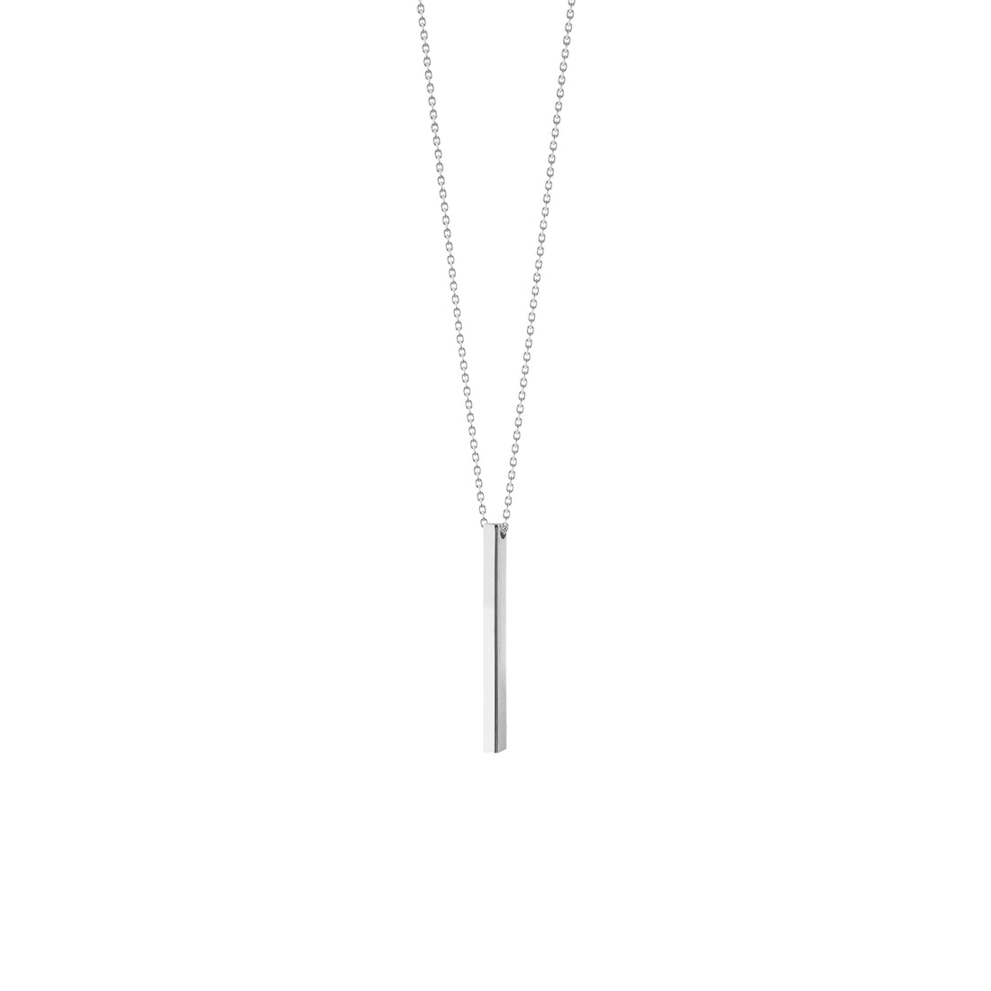 Engravable Cube Adjustable Necklace