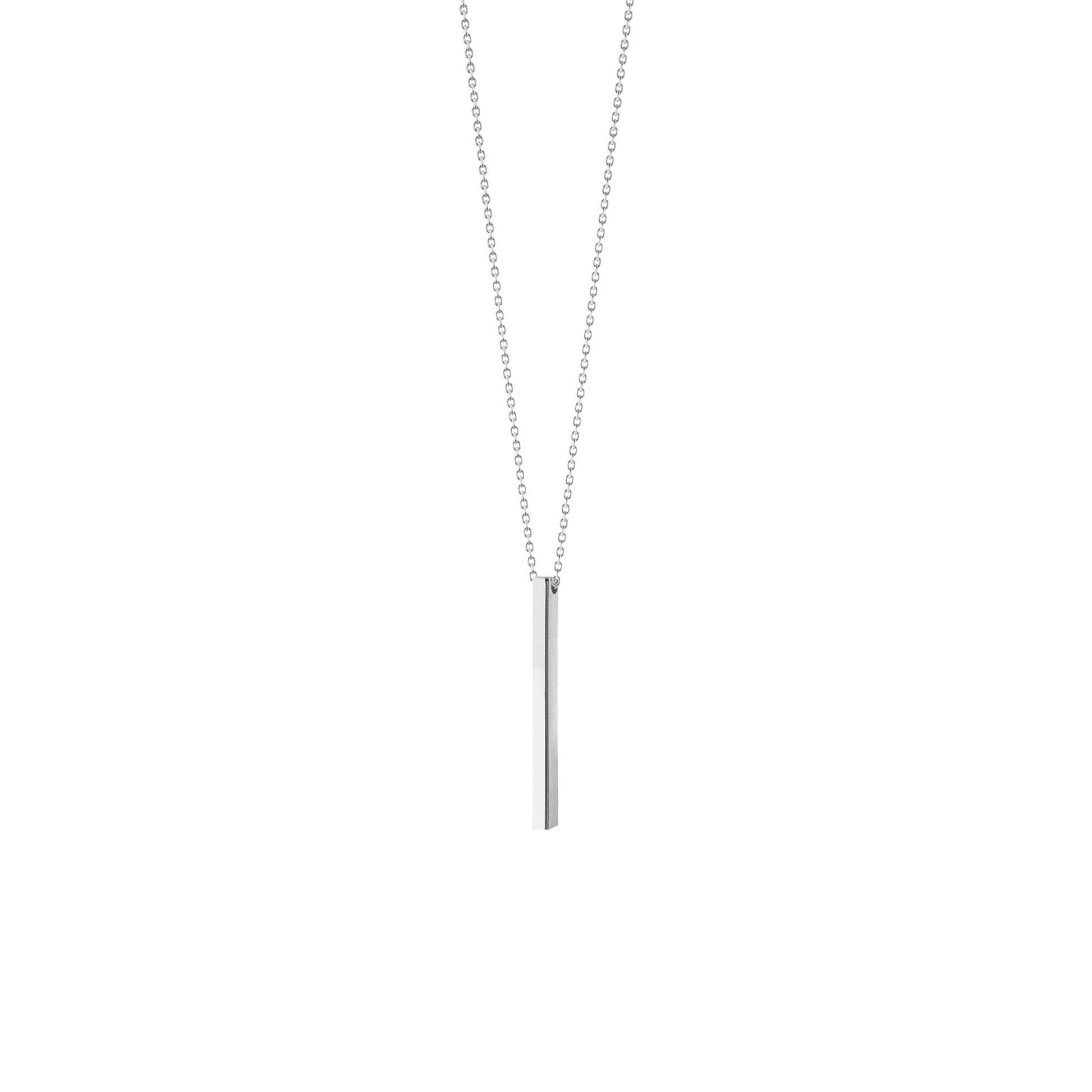 Engravable Cube Adjustable Necklace