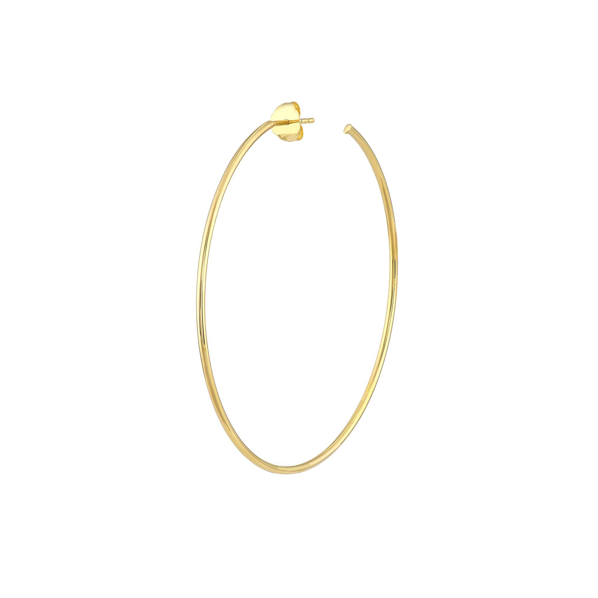 50mm x 1.2mm Hoop Post Earrings