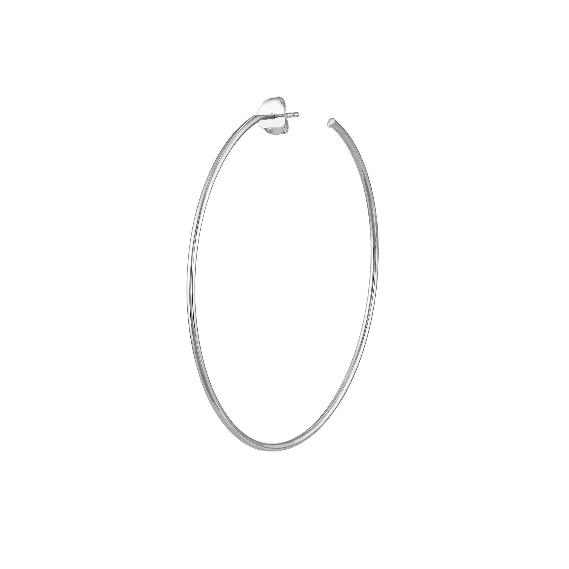 50mm x 1.2mm Hoop Post Earrings