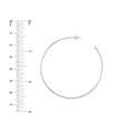50mm x 1.2mm Hoop Post Earrings