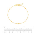 Bead Station on D/C Cable Chain Bracelet