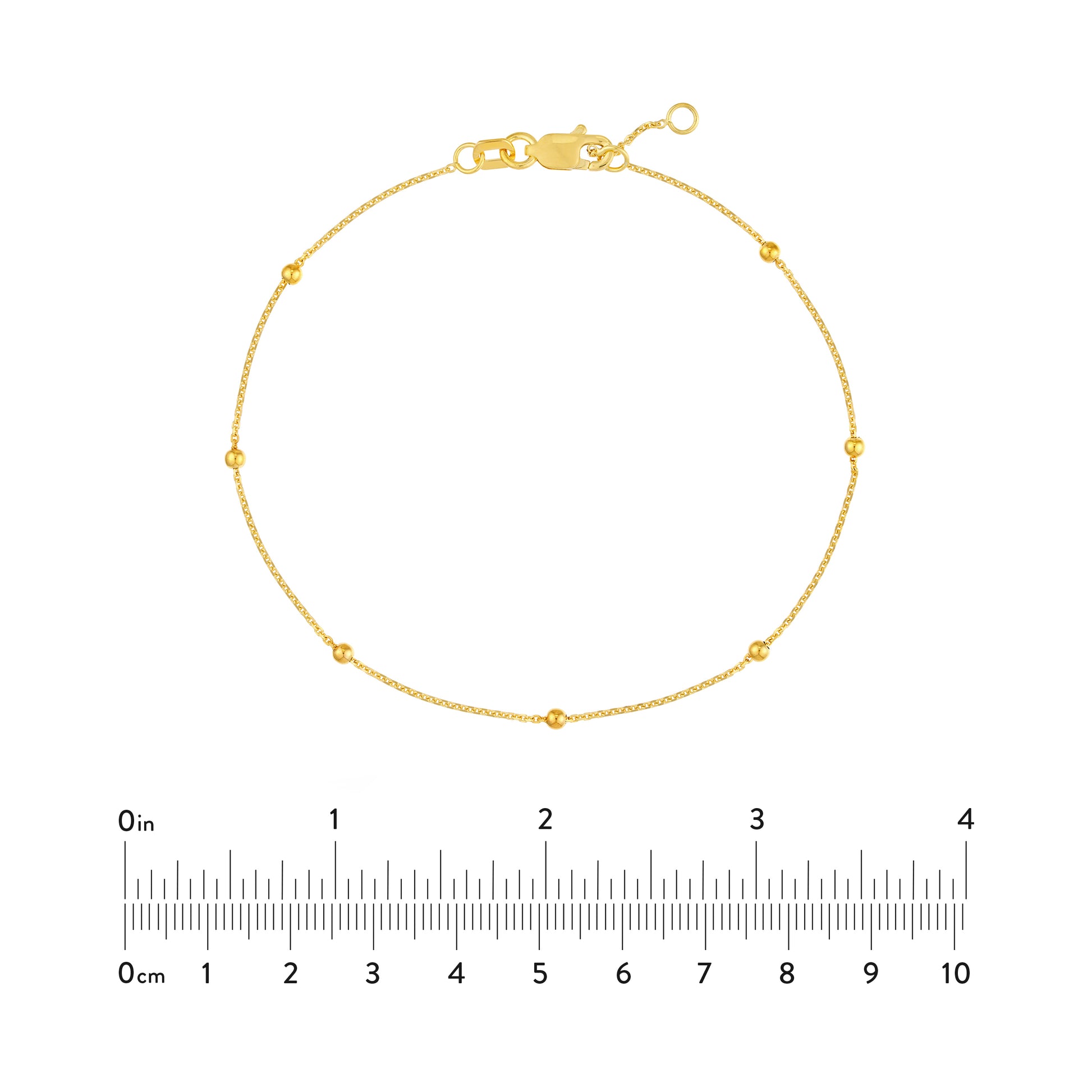 Bead Station on D/C Cable Chain Bracelet
