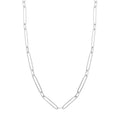 Alternating Length Long Link Chain Necklace