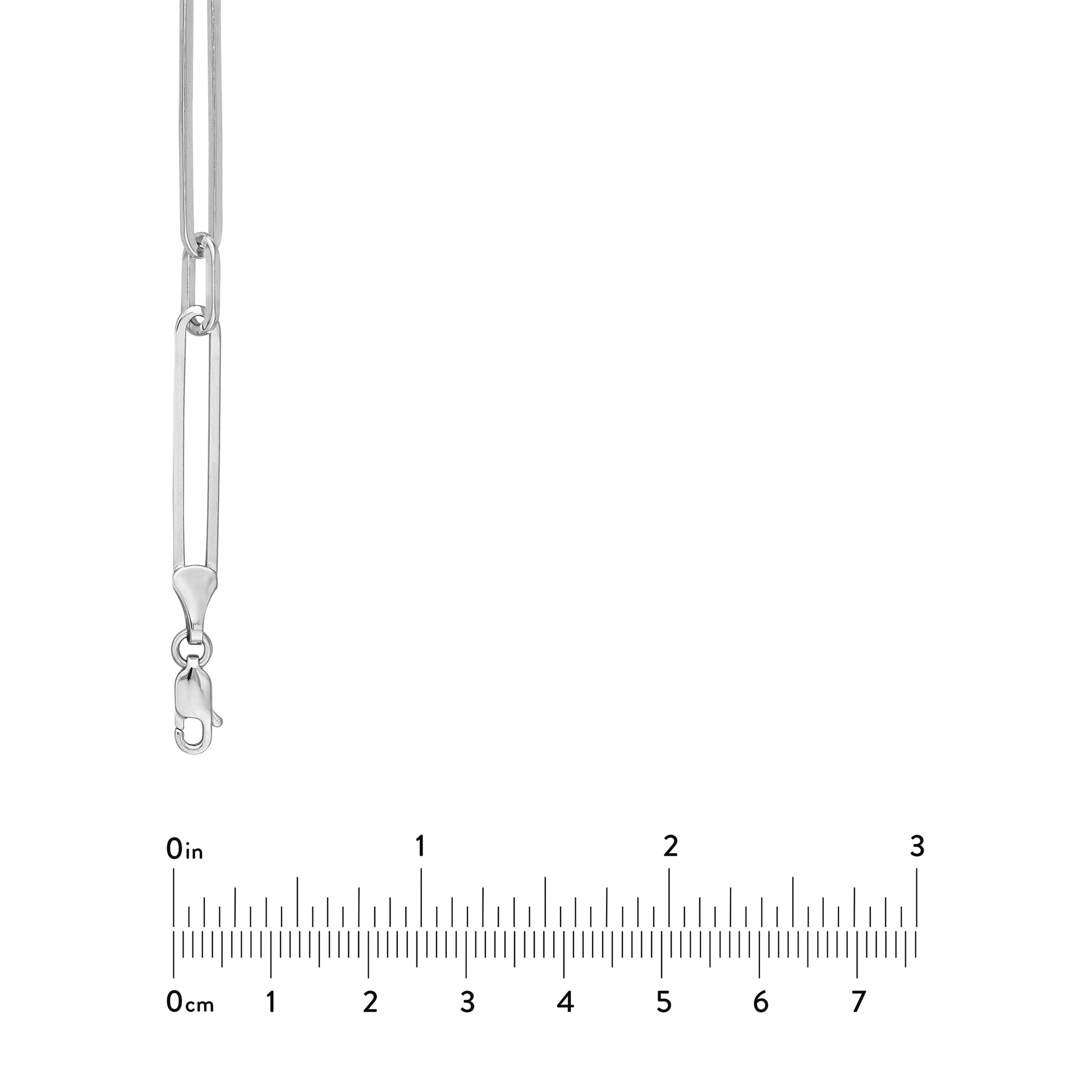 Alternating Length Long Link Chain Necklace