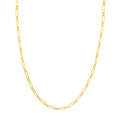 Hollow 1+1 Paper Clip Chain with Lobster Lock