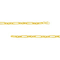Hollow 3+1 Paper Clip Chain with Lobster Lock
