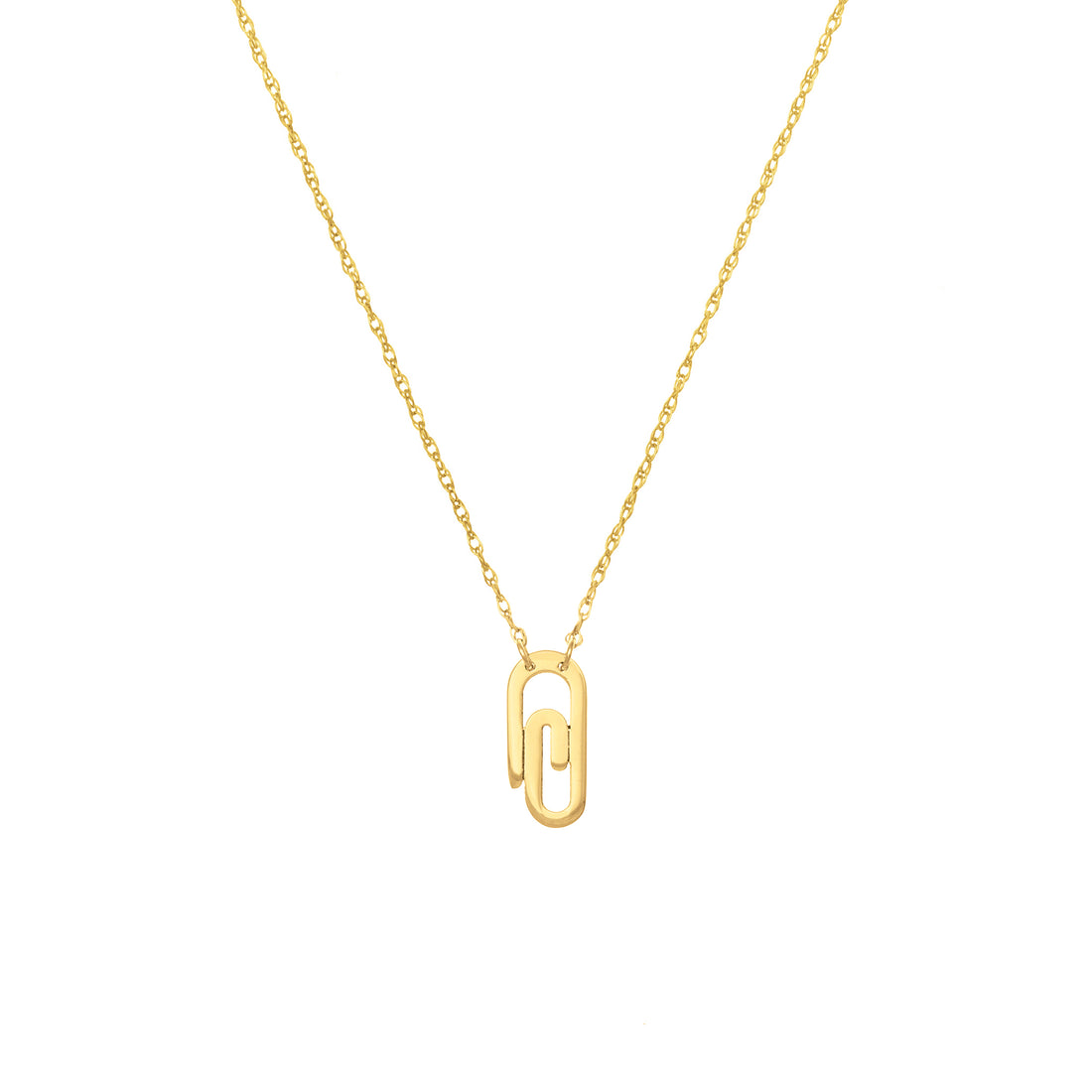 So You Mini Paper Clip Necklace