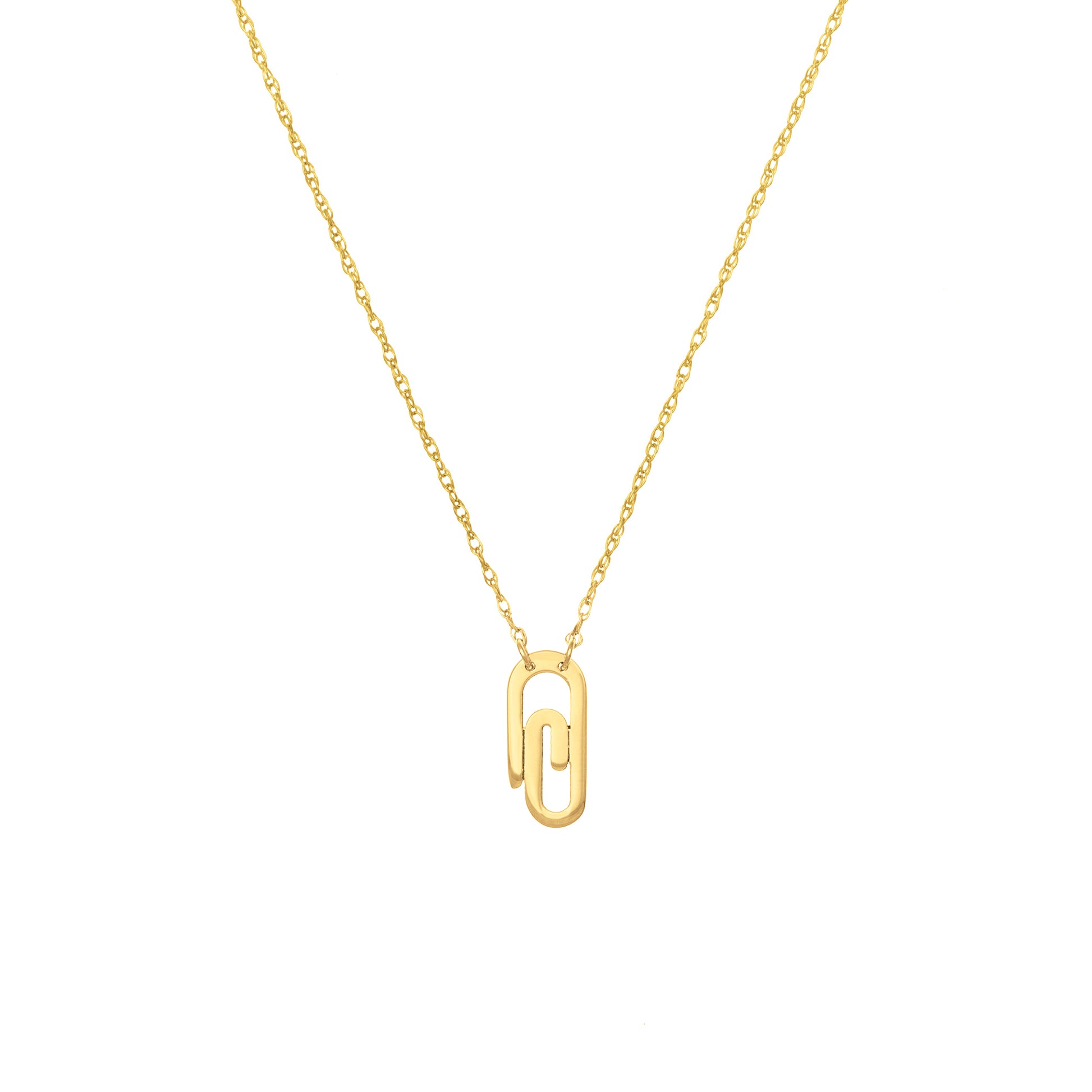 So You Mini Paper Clip Necklace