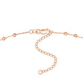 Diamond-Cut Bead Station Choker Chain Adjustable Lobster Lk