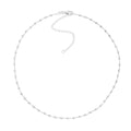 Diamond-Cut Bead Station Choker Chain Adjustable Lobster Lk