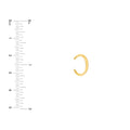 Wide High Polished Earring Cuff