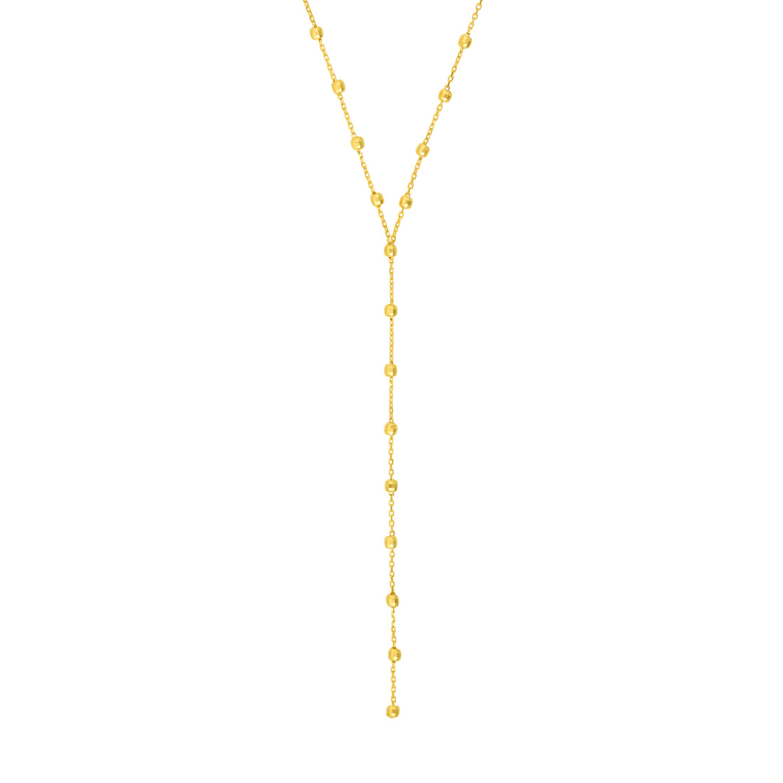 Beaded Lariat Adjustable Necklace