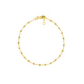 Adjustable Diamond Cut Beaded Bracelet