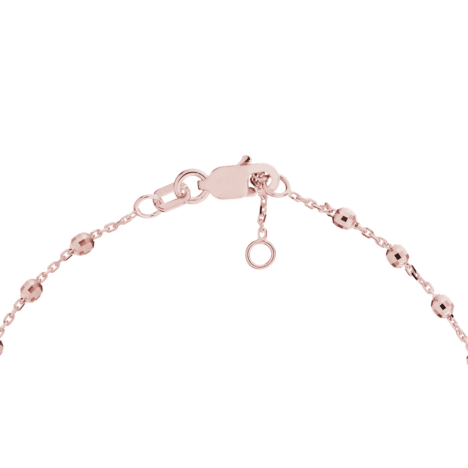 Adjustable Diamond Cut Beaded Bracelet