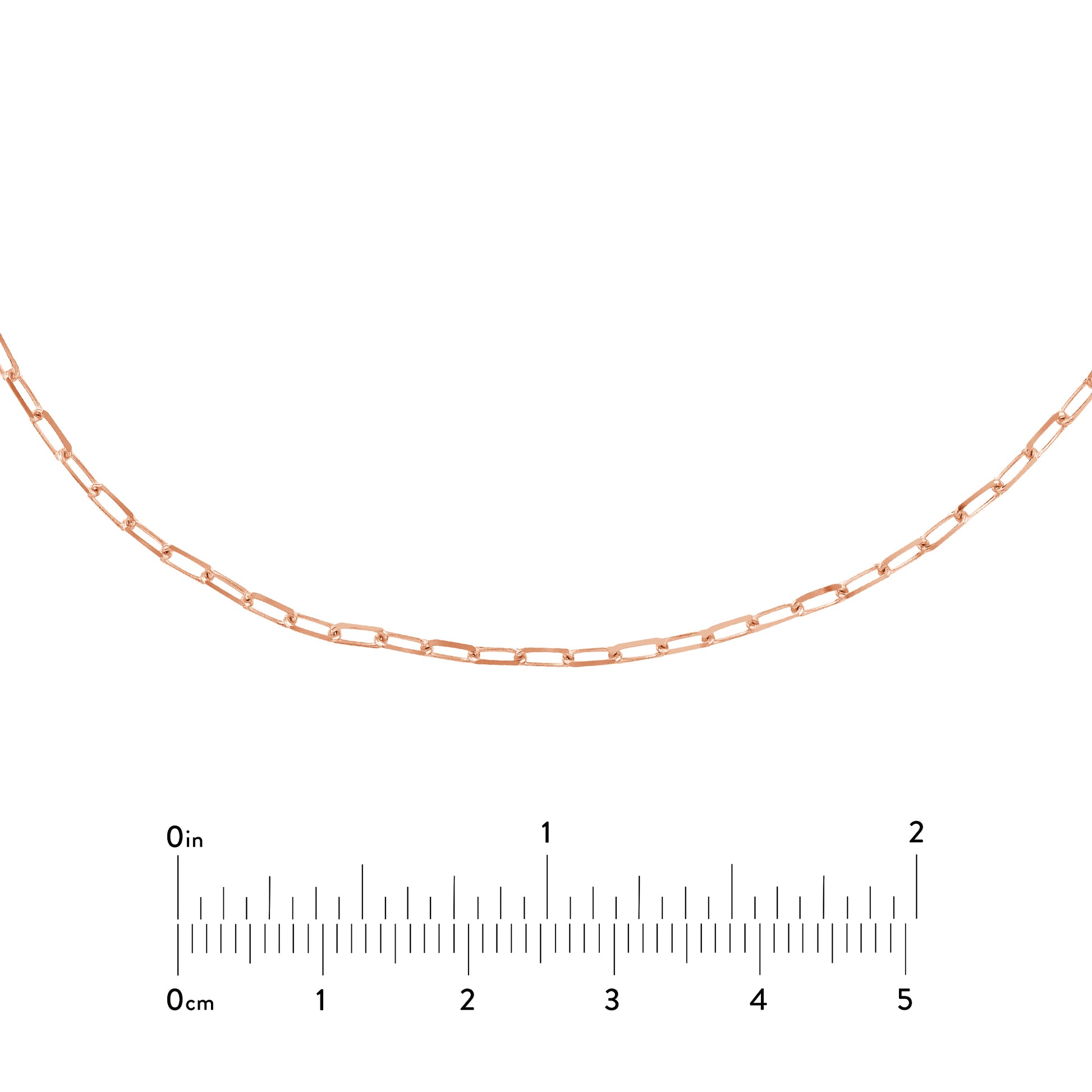 1.95mm Paper Clip Choker Chain