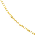 50/50 Paper Clip + Rolo Chain