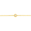 Adjustable Diamond Cut Beaded Chain Bracelet