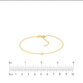 Adjustable Diamond Cut Beaded Chain Bracelet
