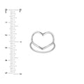 Organic Open Heart Ring