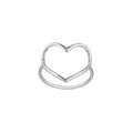 Organic Open Heart Ring