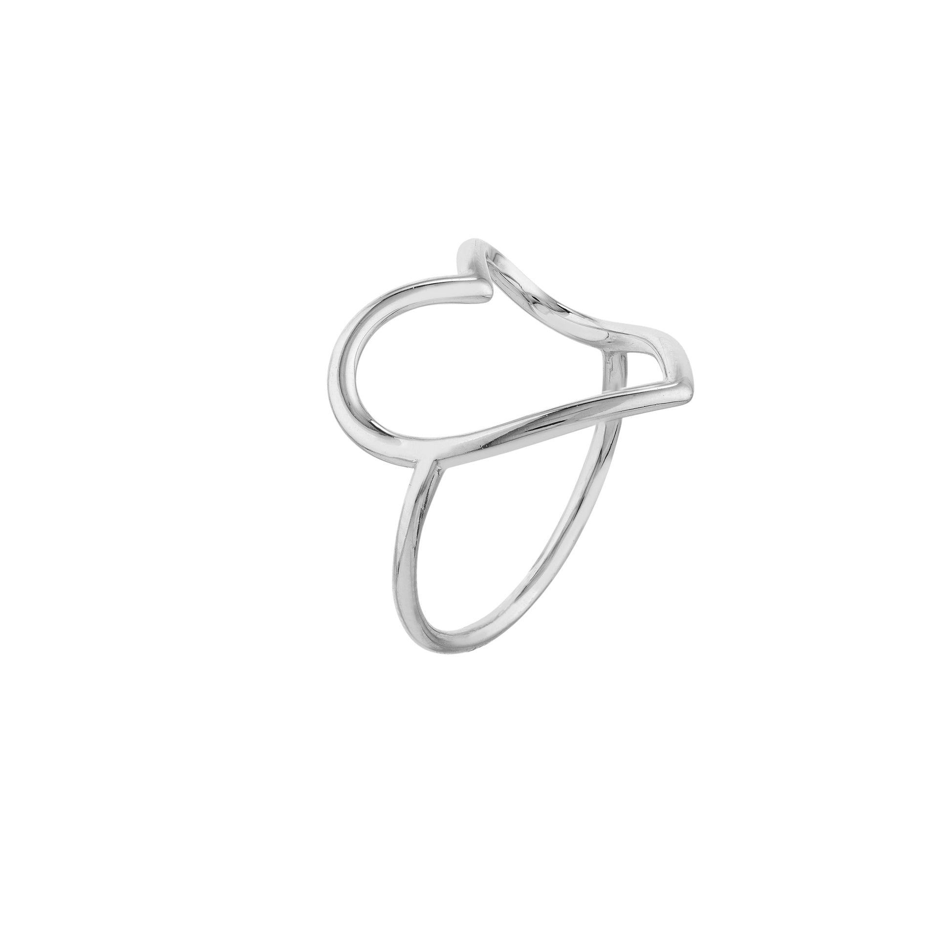 Organic Open Heart Ring