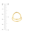 Organic Open Circle Ring