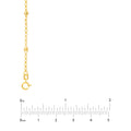 3mm Disco Bead Rolo Chain Necklace