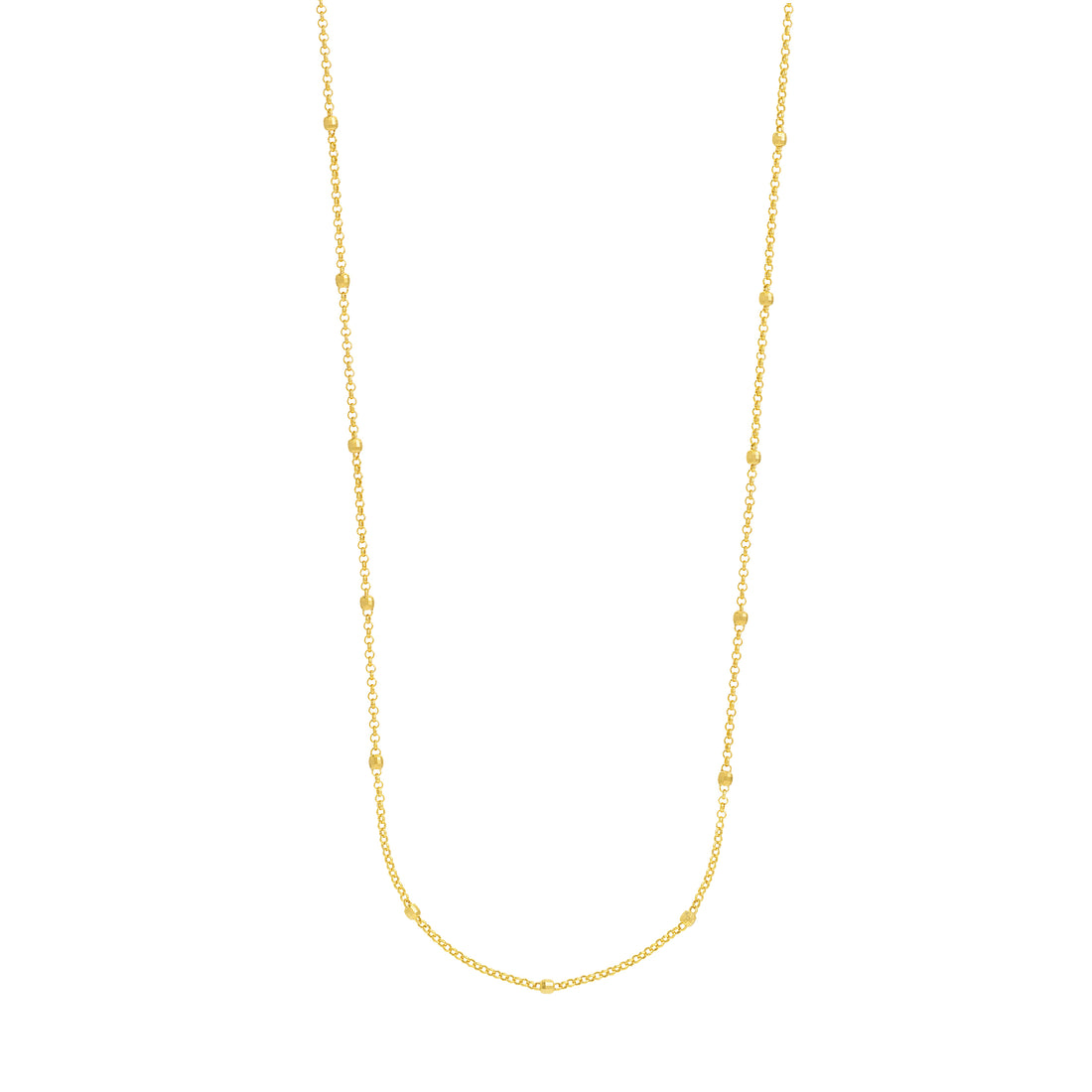 Long & Lovely D/C Bead Station Necklace