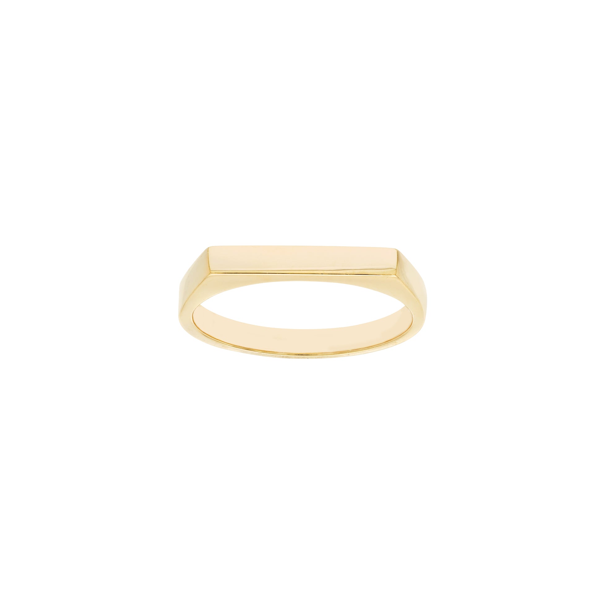 Slim Engravable Signet Ring