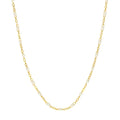 White Enamel Bead on Piatto Chain