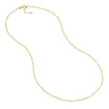 White Enamel Bead on Piatto Chain