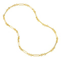 5+1 Round Paper Clip Chain with Pear Lock