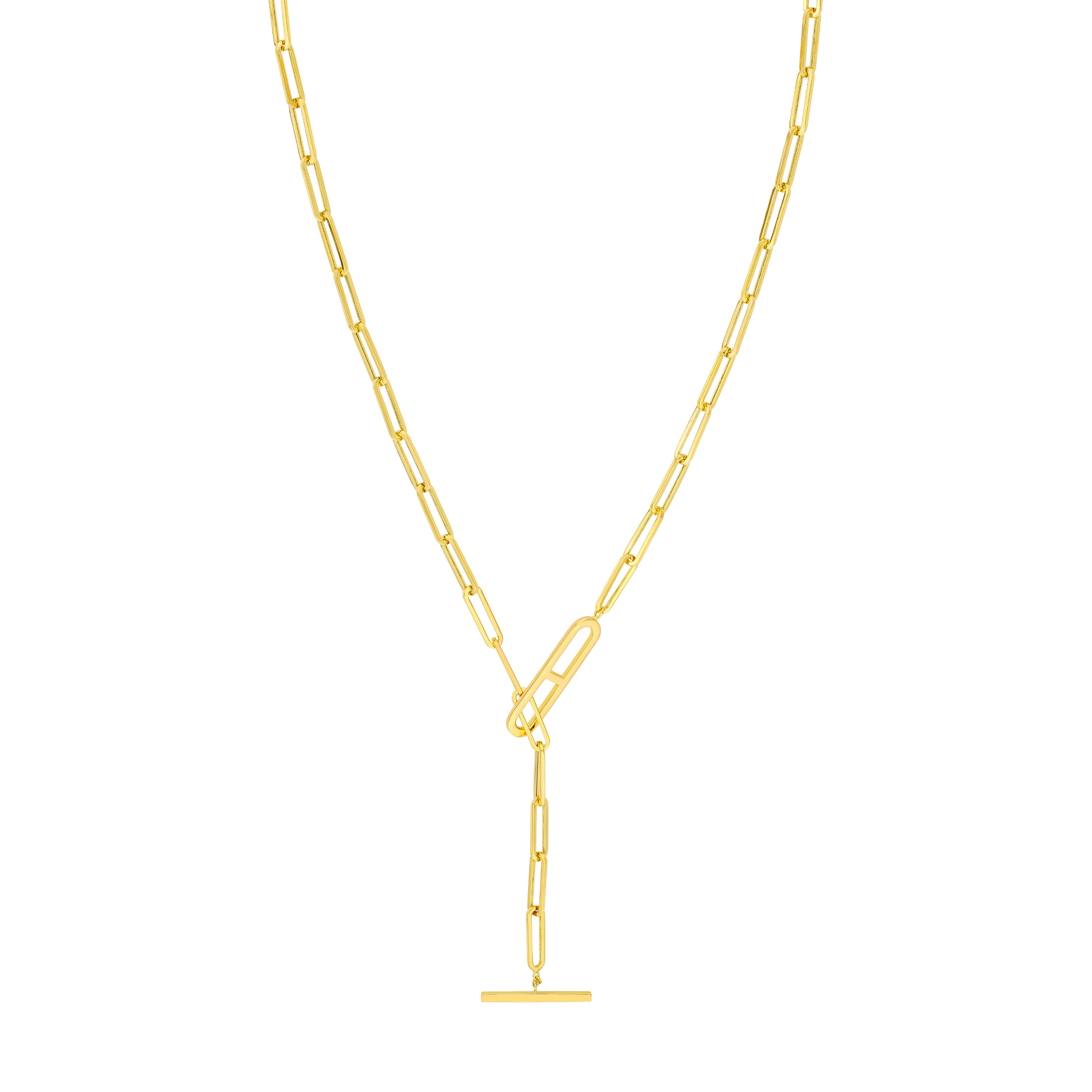 Paper Clip Toggle Necklace