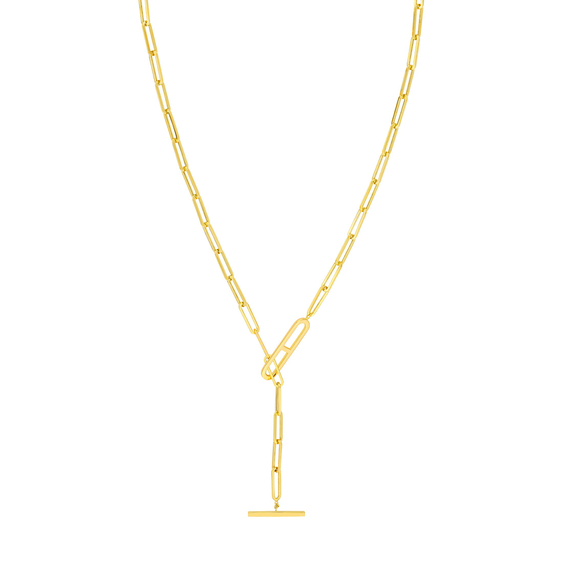 Paper Clip Toggle Necklace
