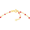 Red Enamel Bead Piatto Chain