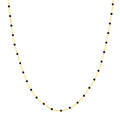 Black Enamel Bead Piatto Chain