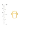 Open Paper Clip Link Ring