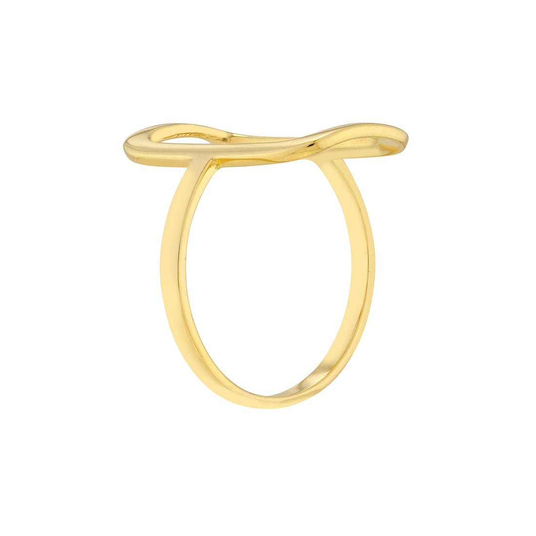 Open Paper Clip Link Ring