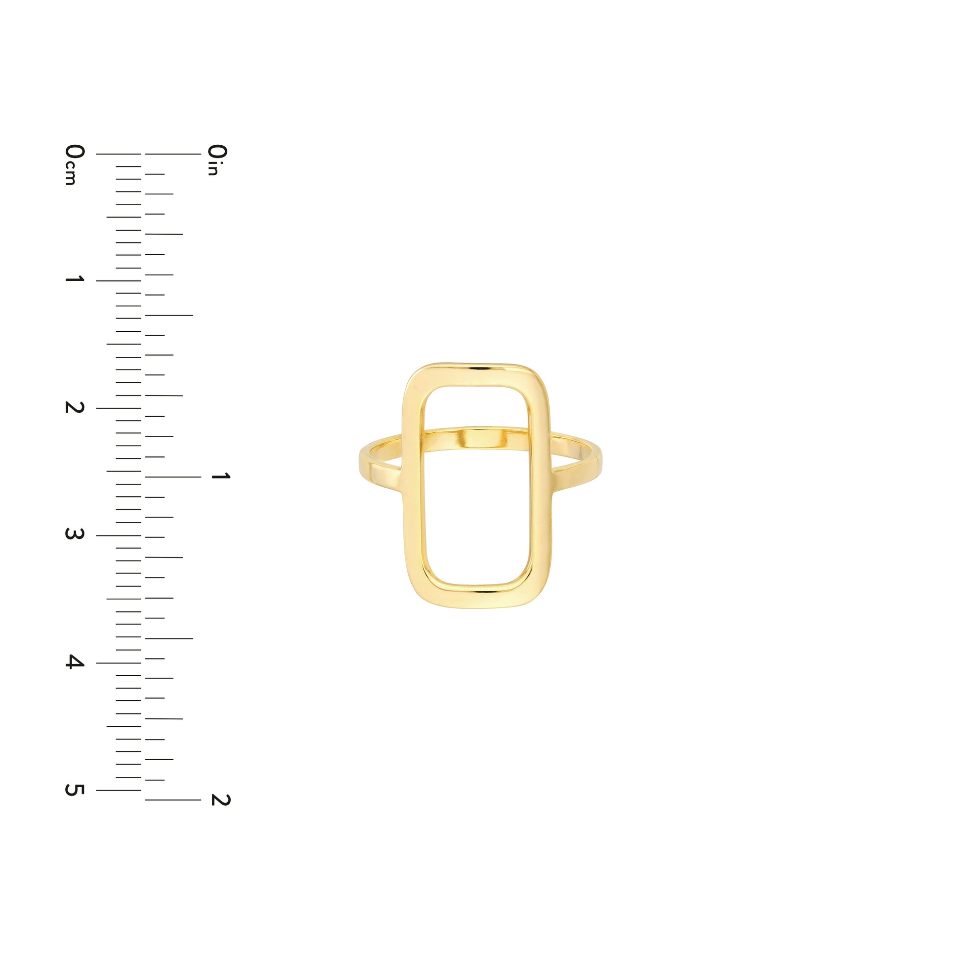 Open Paper Clip Link Ring