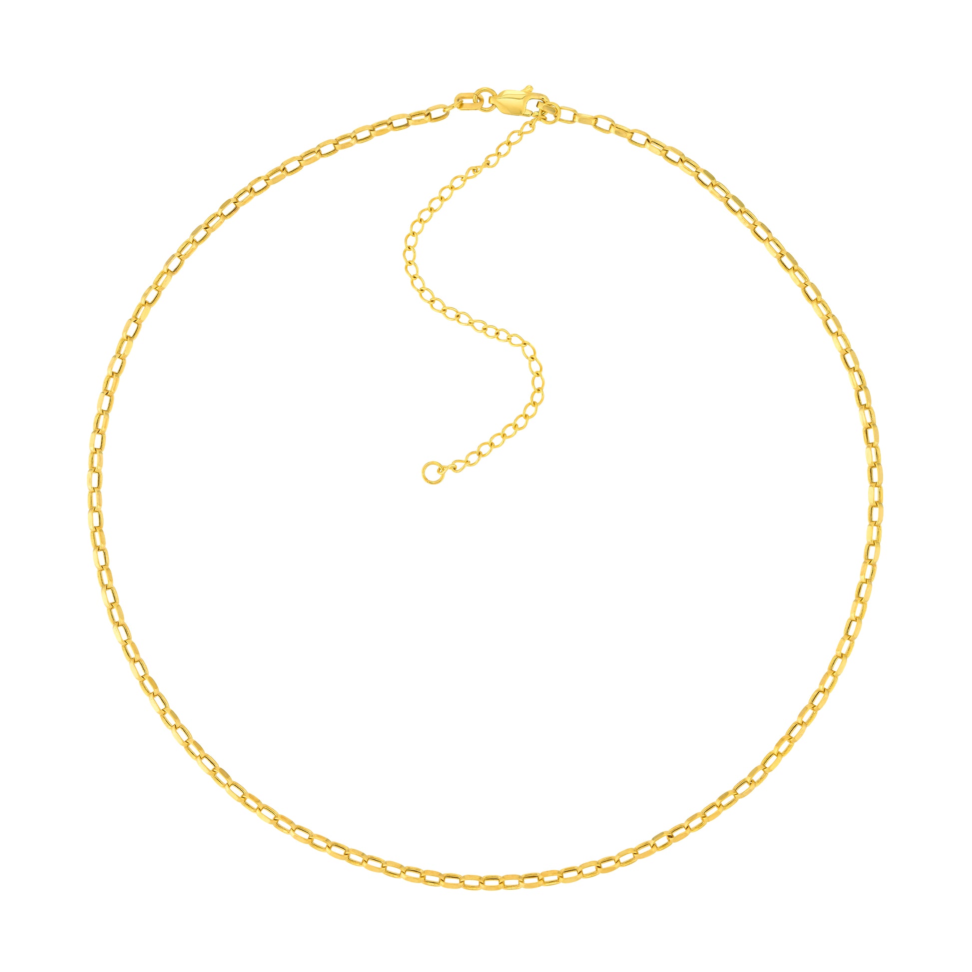 Mini Rectangular Link Choker Chain