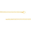 Diamond Pear Lock Oval Link Chain