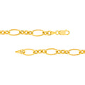 Hollow Oval Link 3+1 Chain Necklace