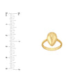 Puffy Teardrop Ring