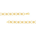 Alternating Round Link and Beaded Bar Necklace