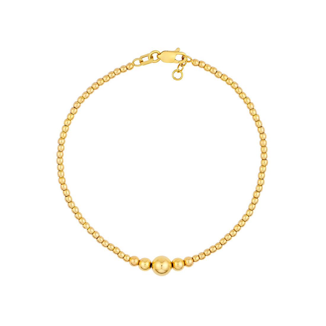 Graduated Bead Adjustable Bracelet