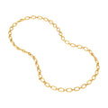 Hollow Oval Link 1+1 Chain Necklace