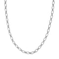 Hollow Oval Link 1+1 Chain Necklace