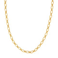 Hollow Oval Link 1+1 Chain Necklace
